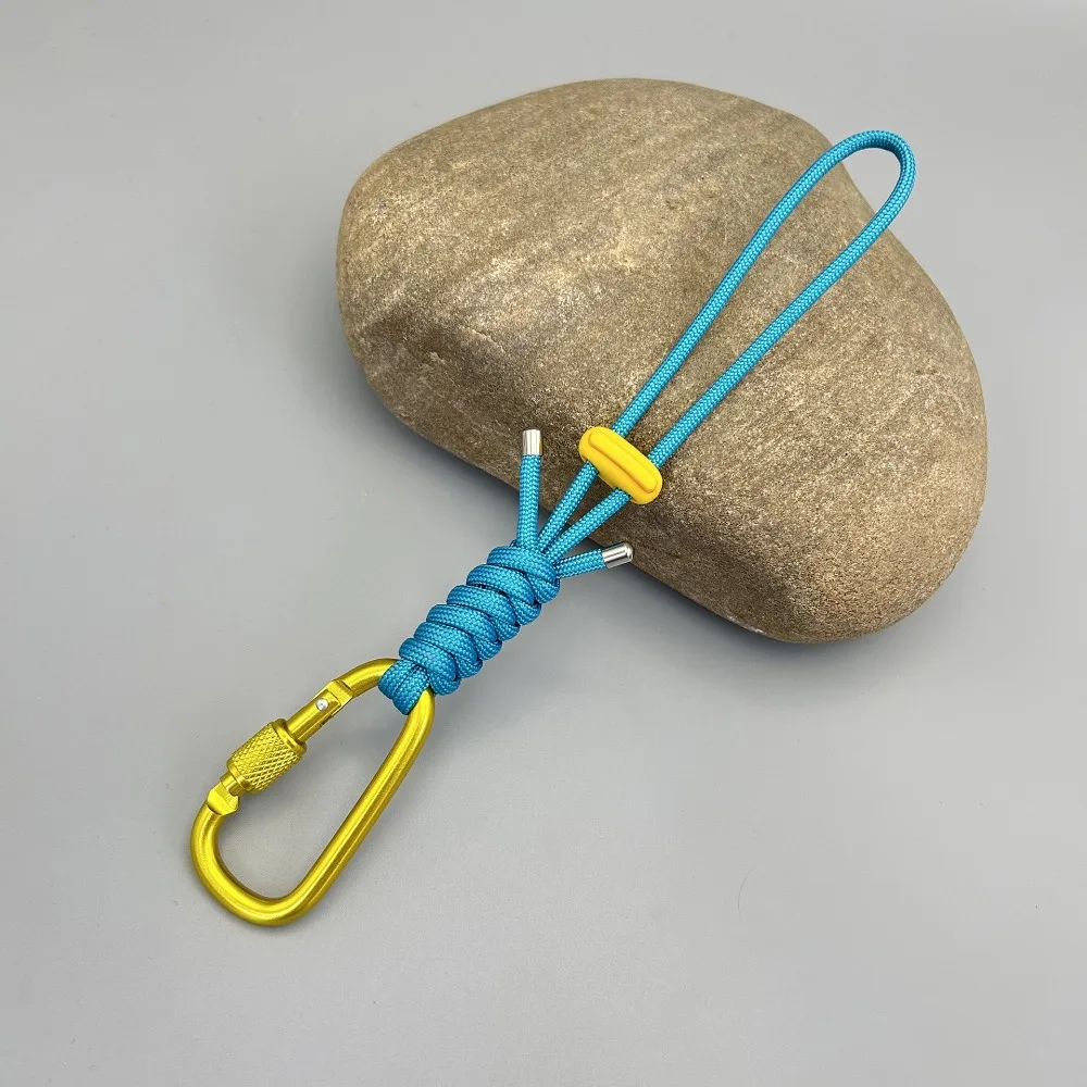High Quality Portable Quick-Release Paracord Multifunctional 7 Colors EDC Clip Hook 210mm Water Bottle Hang Buckle Carabiner