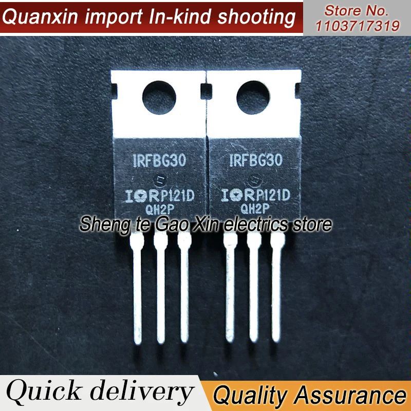 5PCS-10PCS IRFBG30 IRFBG30PBF TO-220 3.1A 1000V