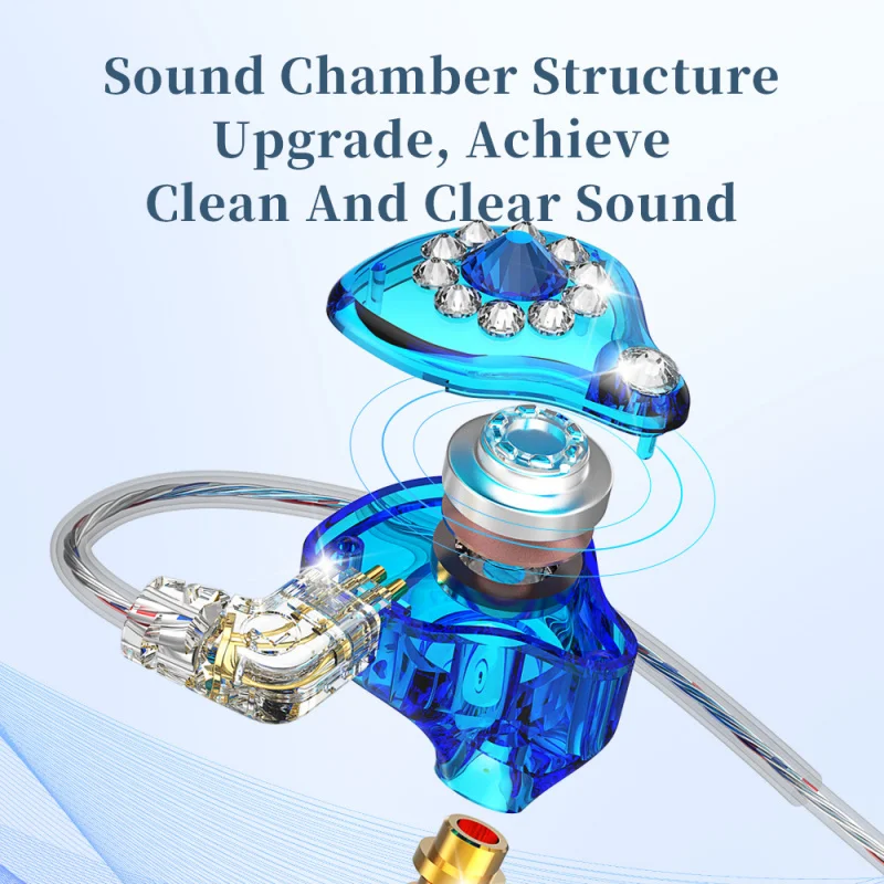 سماعات أذن سلكية مرصعة بالألماس، وسماعات أذن مدمجة للنساء، وبث مباشر للموسيقى StreamerQ3Pro