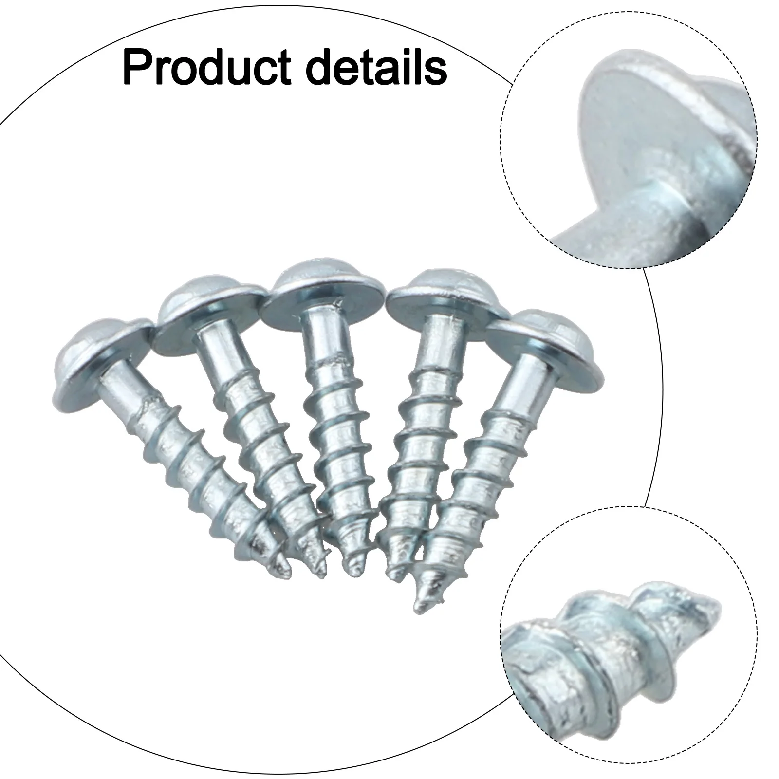 100pcs Pocket Hole Screws Set Screw Pocket Hole Screws Woodworking Projects Zinc Coating Aggressive Drilling Power
