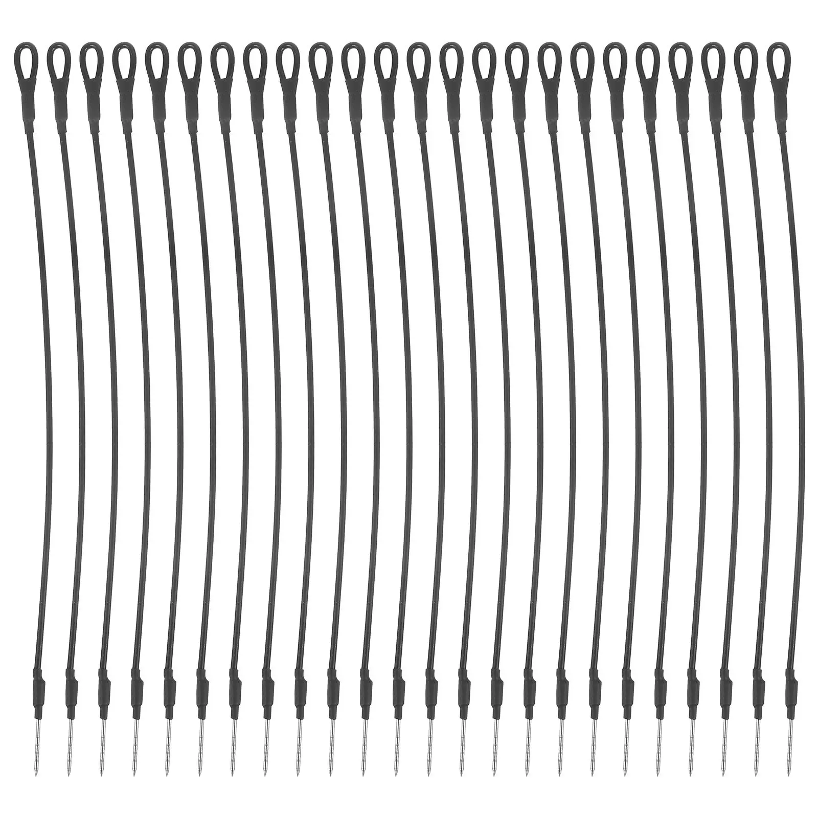 50Pcs Retail Tag Fastener String Anti-Theft Steel Wire Cord for Clothing Boutiques Shoes Hats Goods Price Tag Security