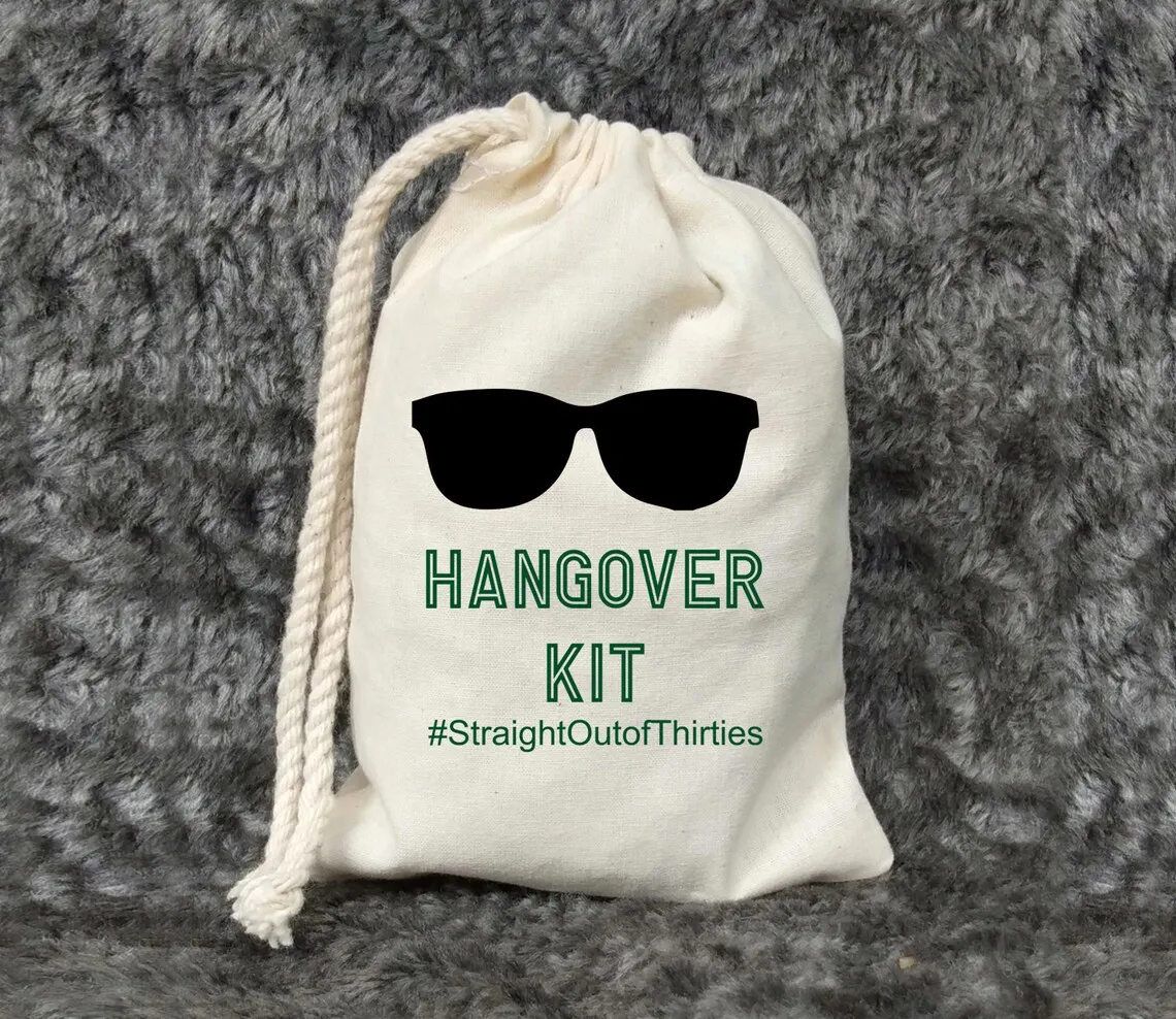 20pcs Hangover Recovery Kit Bags - Bachelorette Party Decorations - Wedding Welcome Bags Survival bags Hangovers only last a day