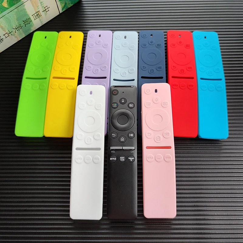 TV Remote Control Dust Cover Silicone Protective Case For Samsung BN59-01312A Drop Proof Holder Organizer 16.5x3.5x1.5cm