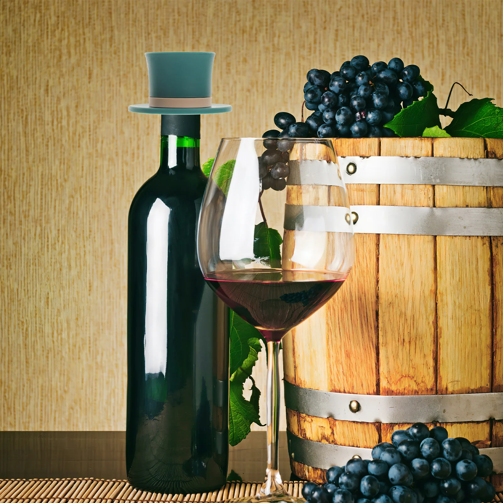 

Airtight Silicone Wine Stoppers Cute Hat Design for Fresh Keeping and Preservation of Opened Wine Bottle Stopper