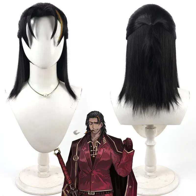 

Limbus Company Lei Heng Cosplay Wig Black Hair