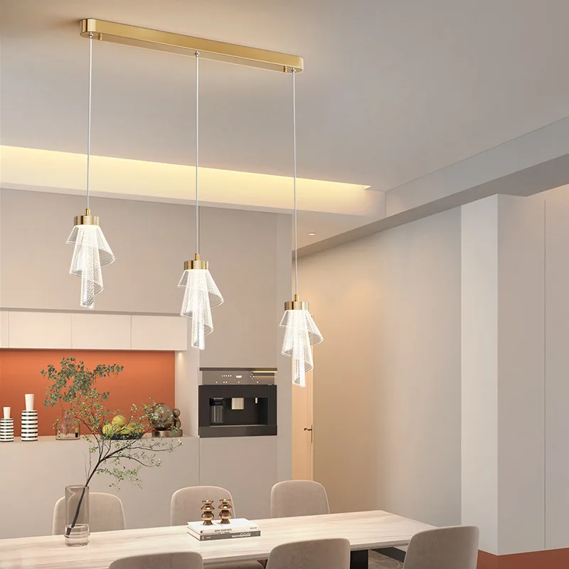 أضواء LED أكريليك متدلية ، مصابيح ، بريق ، الفقرة تيشو ، صالون ، سالا ، ستار ، تيتو أفيزيلر