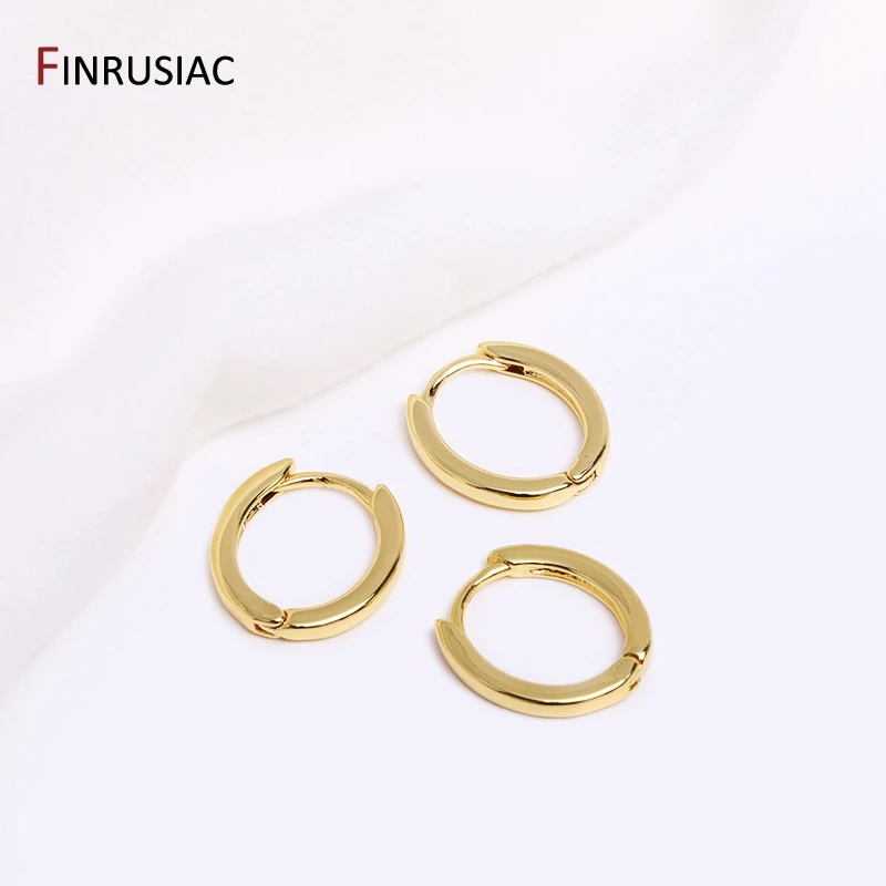 Gold Überzogene Messing Einfache Hoop Ohrringe Hohe Qualität Frauen Ohrringe, Eingelegten Zirkon Trendy Hoop Ohrringe Mode Schmuck Geschenke – Detail 22