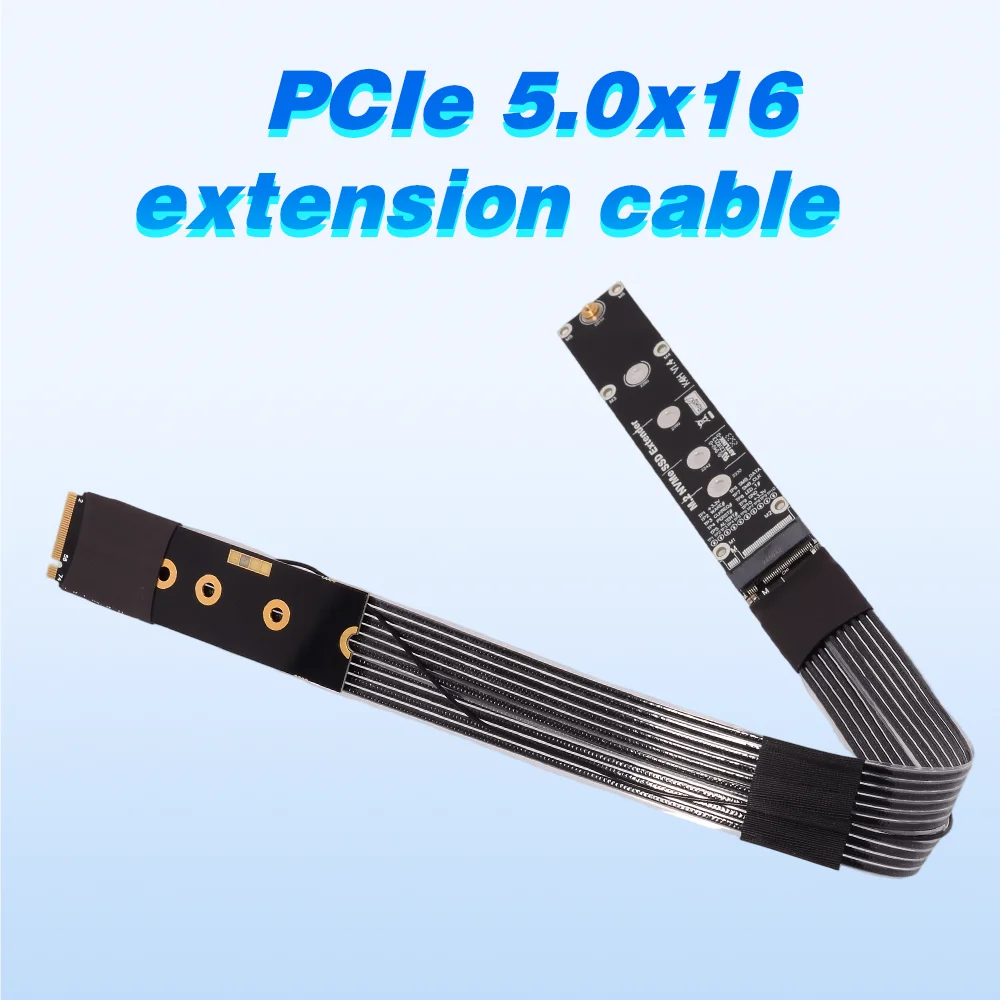 Adaptateur PCIE 5.0 4.0 3.0 X4 M2 M.2 NVMe SSD, câble d'extension Riser K44SF 22110 taille/K44SF 2280, prend en charge Ultra R44 K44 M44