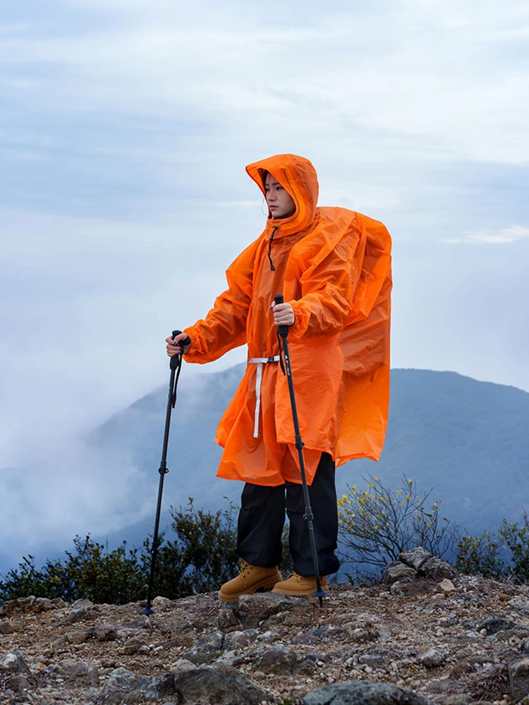 AliExpress NONE 3F UL GEAR Sleeve Raincoat 15D/210T Nylon Waterproof PU5000MM Outdoor Ultralight Multifunctional Hiking Cycling Jacket Poncho