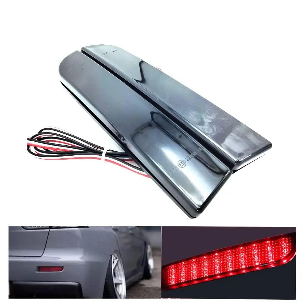 

1 Pair Smoke Lens Bumper LED Brake Tail Rear Fog Lights for Mitsubishi