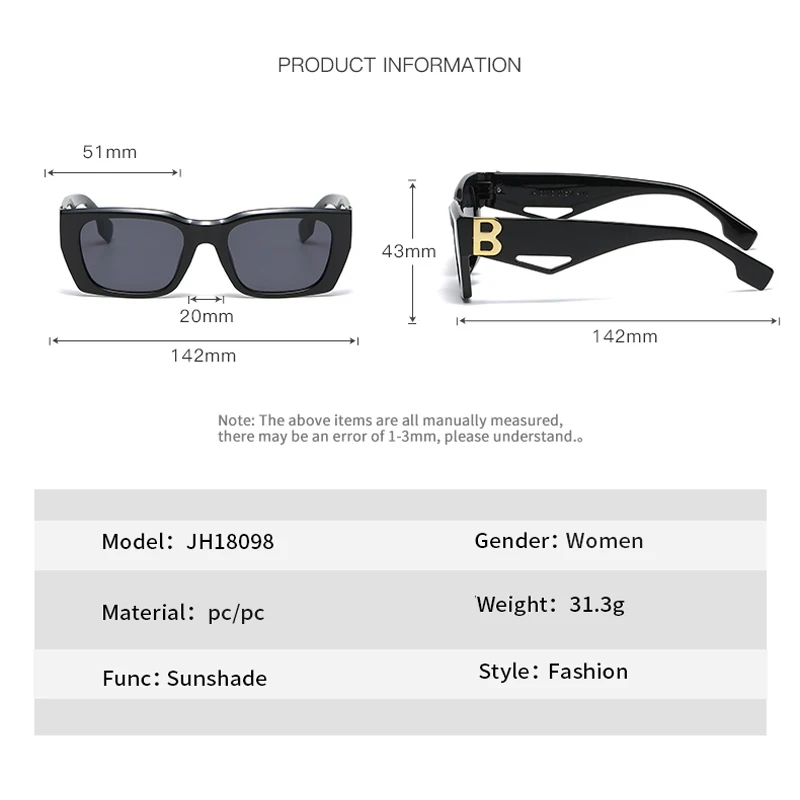 Fashion Cat\'s Eye Sunglasses Women Vintage Brand Design Square Sun Glasses Men UV400 Female Outdoor Travel Glasses Óculos De Sol