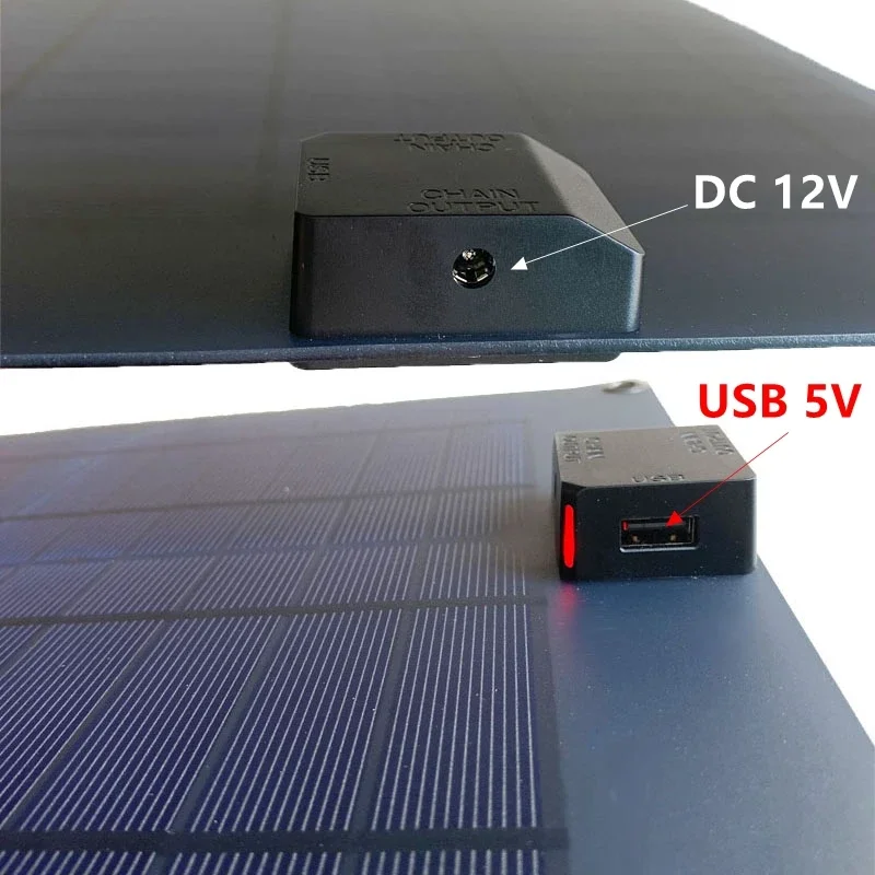 40W Solar Panel Kit 12V/5V USB Waterproof Solar Cell Solar Charger for Outdoor Camping Hiking Travel Car Yacht RV Battery Charge