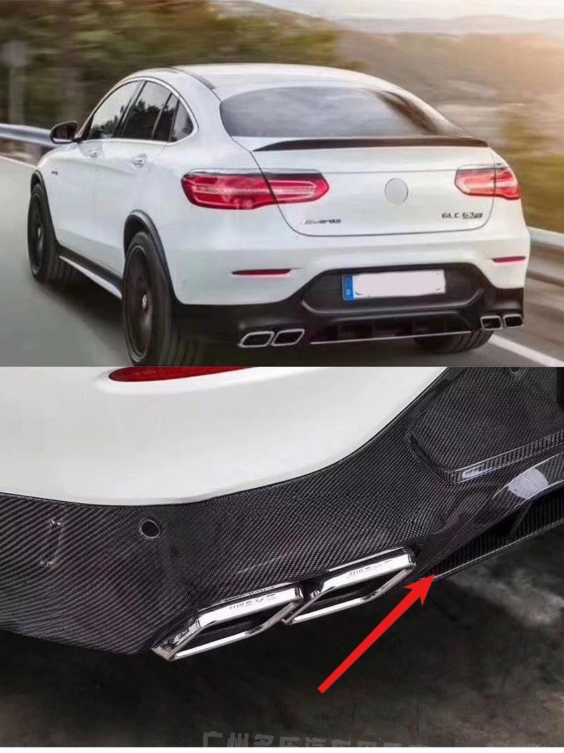 

Suitable for Mercedes-Benz GLC Modified AMG 63s Surrounded Topcar Carbon Fiber Front Lip Rear Lip Wheel Eyebrow Tail Cover