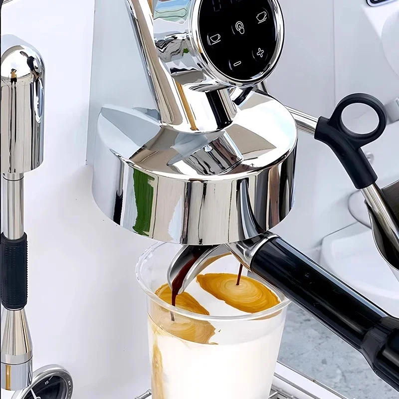 Macchina per caffè espresso commerciale per uso domestico Doppia pompa e modulo di riscaldamento triplo 15 Bar PID Controllo preciso della temperatura per caffè