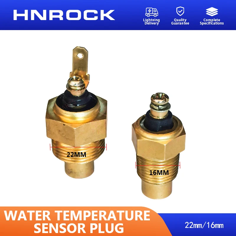 NEW HNROCK 16mm/22mm Water Temperature Sensing Plug Sensor for Dongfanghong YTO Tractor Diesel Engine Original Parts