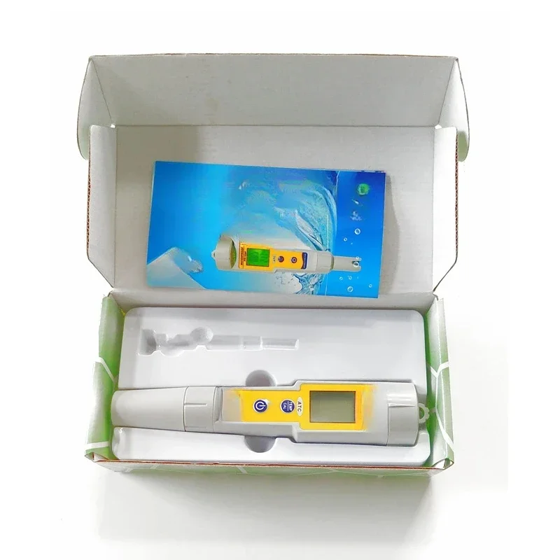 Waterproof PH Meter Pen Type LCD ph Analyzer Hydroponics Aquariums 0.00~14.00pH pH 0C~50C Temperature Measurement Backlight