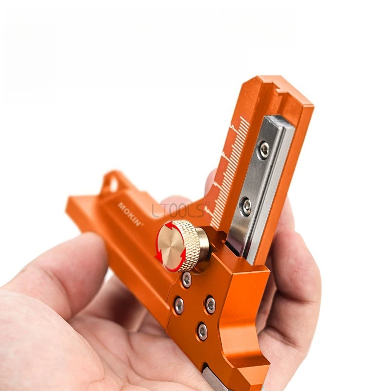 

Woodworking Height Gauge Brass Nut Marking Gauge Aluminum Alloy Saw Blade Fixed Height Ruler Table Saw Depth Adjustment Tool 1pc