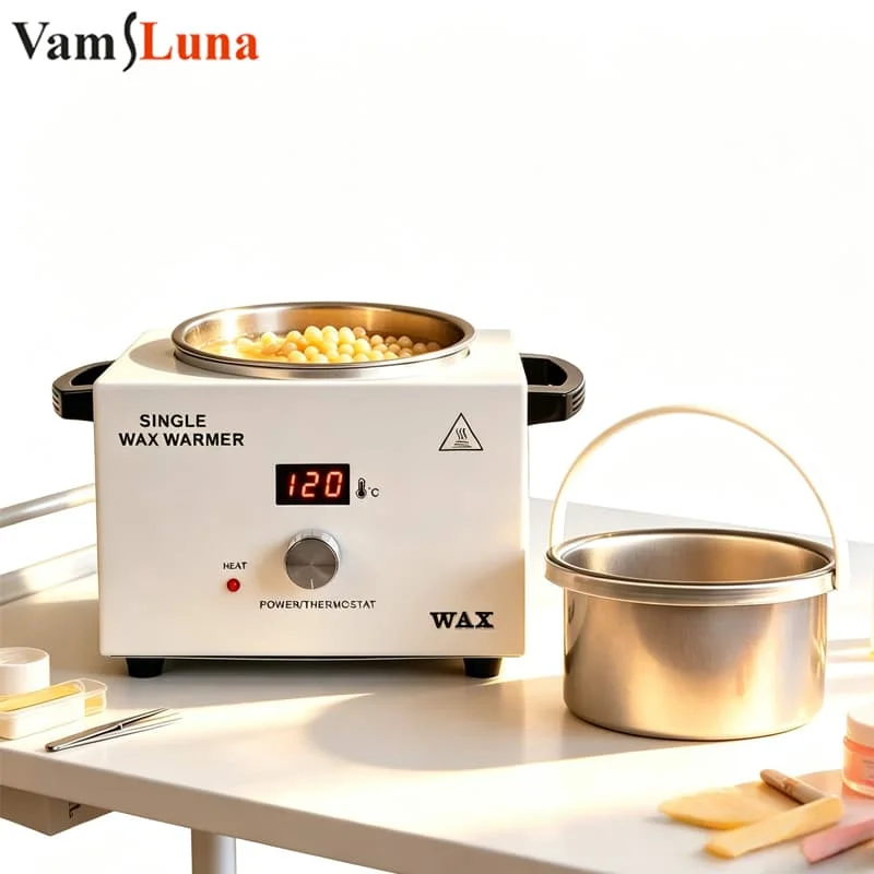 Wax Warmer Paraffin Wax Machine Single Pot Digital Display 500ml Adjustable Temperature Salon Hair Removal Hand Foot Care 150W