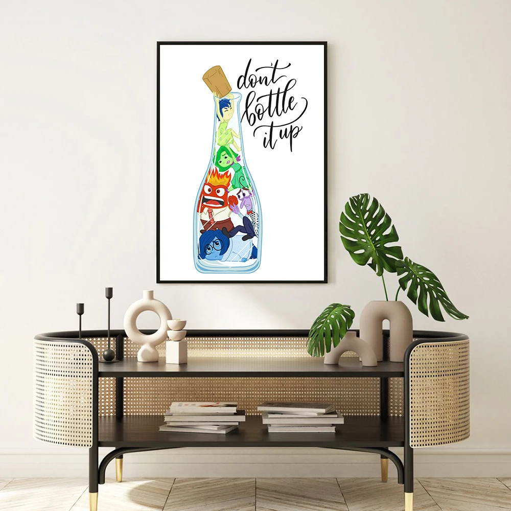 Funny Quote Don't Bottle It Up Posters Modern Inspirational Canva Panting Prints Motivational Wall Art Pictures Home Decoration