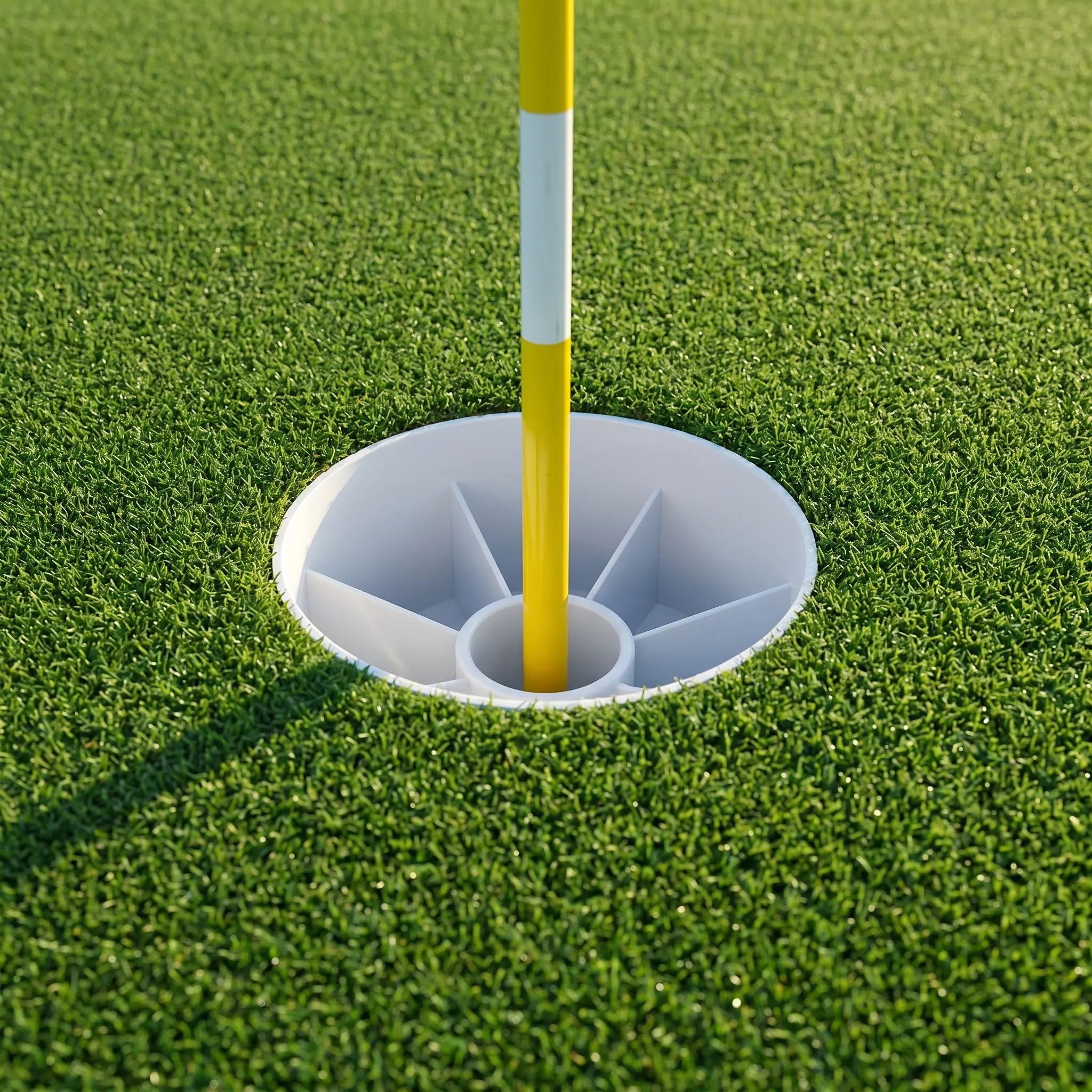 2Pcs Golf Putting Hole Cups Plastic Practice Cups for Backyard Green Indoor Outdoor Use 6-Inch Deep 4-Inch Diameter Anti-Slip