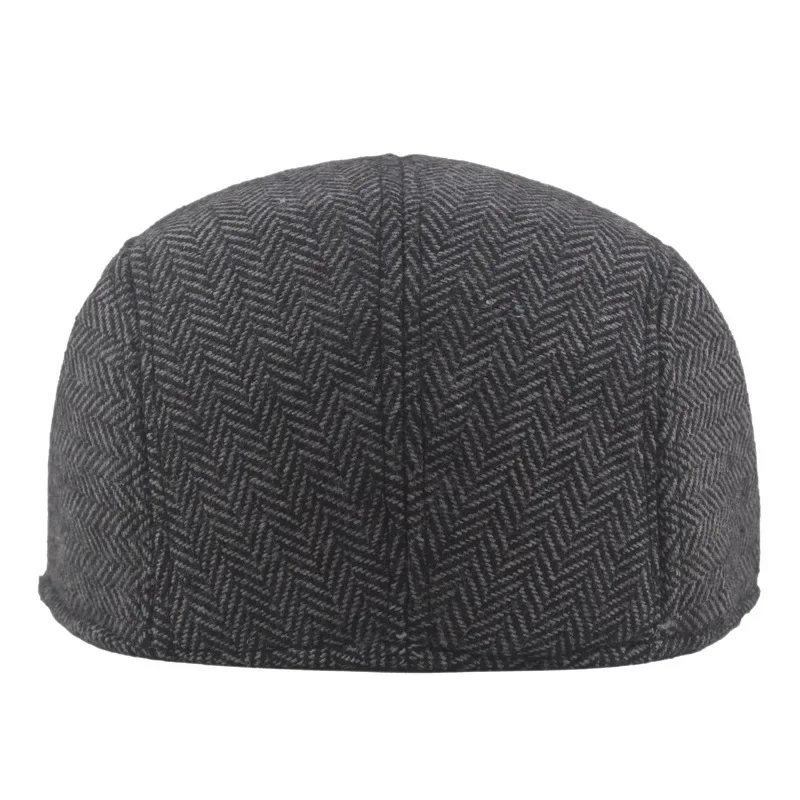 New Men Berets Fashion Beret Cotton Solid Color Soft Top Casual Beanie Retro Literary Forward Cap Peak Cap Driver Women Hat