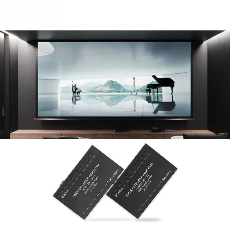 Professional Audio Video & Lighting for 2.0 HDCP 2.2 KVM Extender Fiber Optic High-Speed 10.2Gbps 4K60Hz