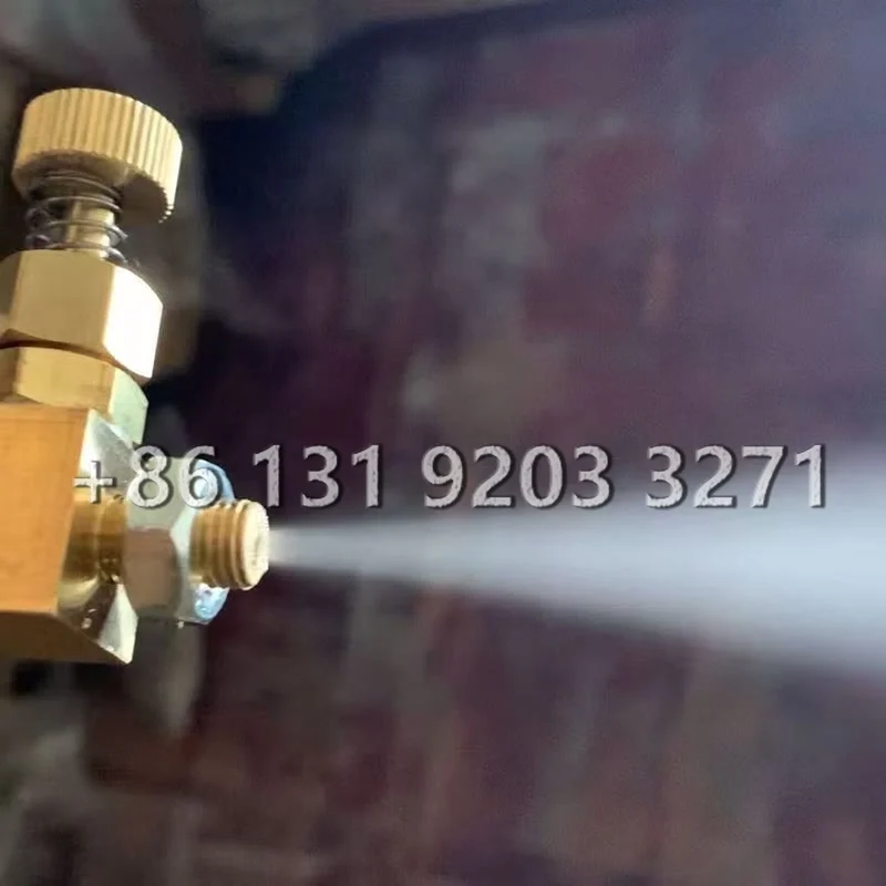 Woodworking machinery edge banding machine cleaning device brass air atomizing siphon nozzle adjustable spray nozzle