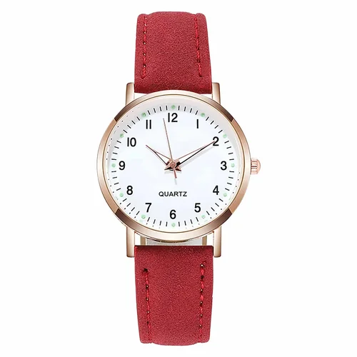 Reloj Mujer 여성용 패션 시계, 가죽 벨트 시계, 럭셔리 아날로그 쿼츠 발광 손목시계, Relogio Feminino 