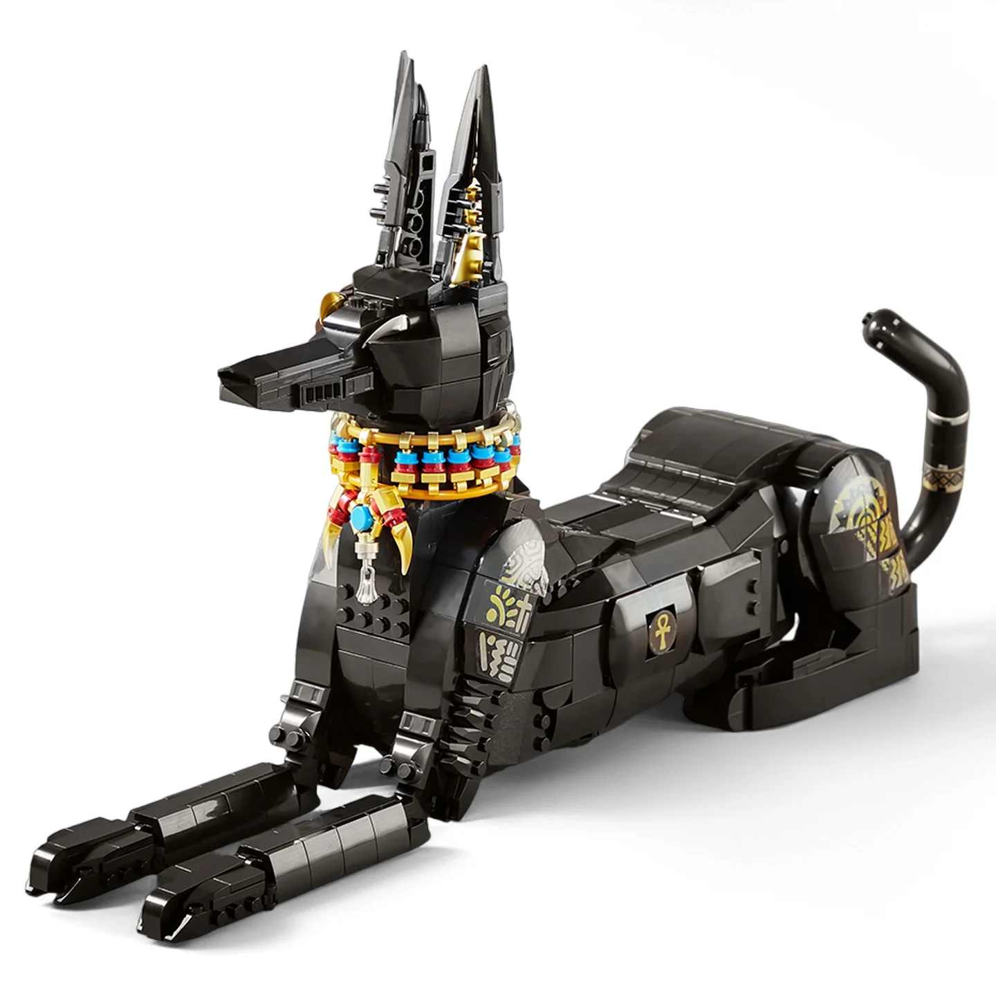 

НОВАЯ ИДЕАЛЬНАЯ 1208 шт. MOC творчество Египетский фараон-хаунд строительные блоки сборка собаки кирпичи модель игрушки для детей подарочный набор