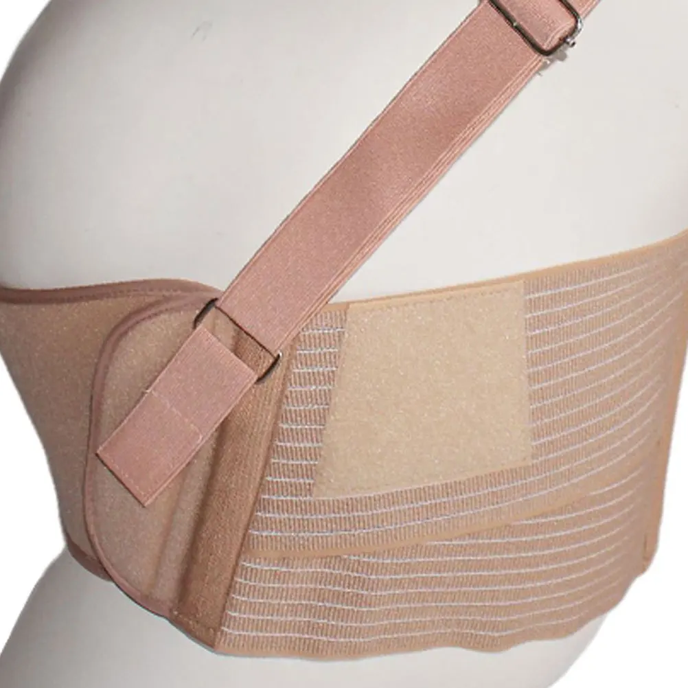 حزام دعم البطن، دعامة حمل قابلة للتنفس وقابلة للتعديل للنساء، كاكي، مقاس واحد يناسب جميع أشرطة البطن لأسفل
