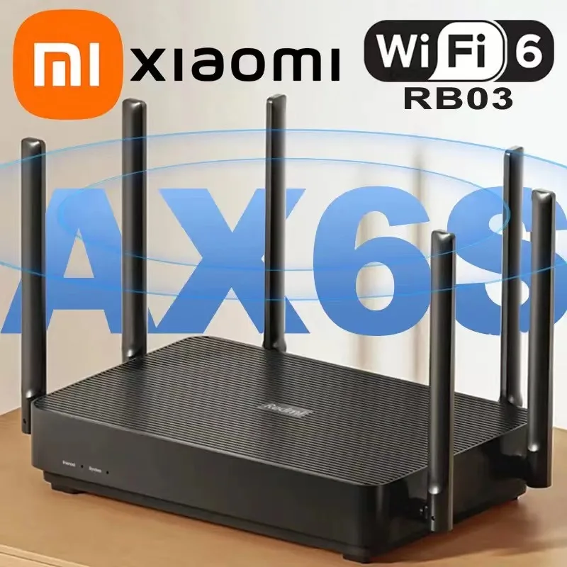 Xiaomi Redmi Ax6s Router Wifi 6 3200 Mbps 2,4/5 GHz Dual Frequency MIMO-OFDMA High Gain Mesh Route Dual-core MT7622B 1.35GHz CPU