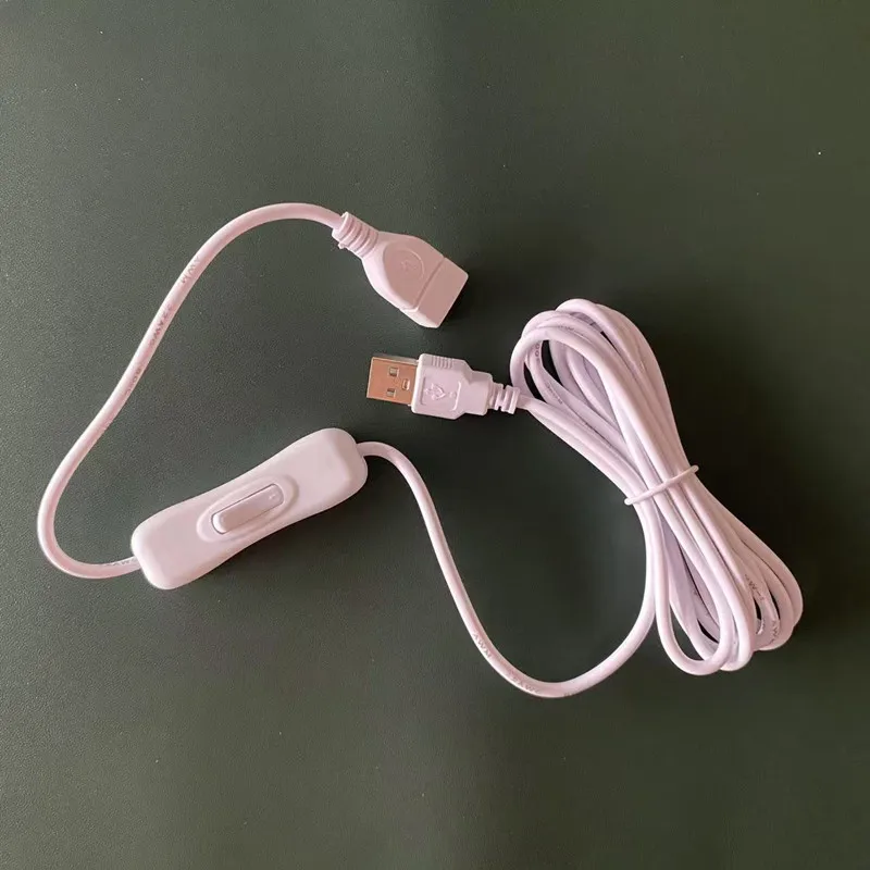 

Удлинительный USB-кабель длиной 2 метра с выключателем, USB-кабель с переключателем, линия питания USB, прочный адаптер