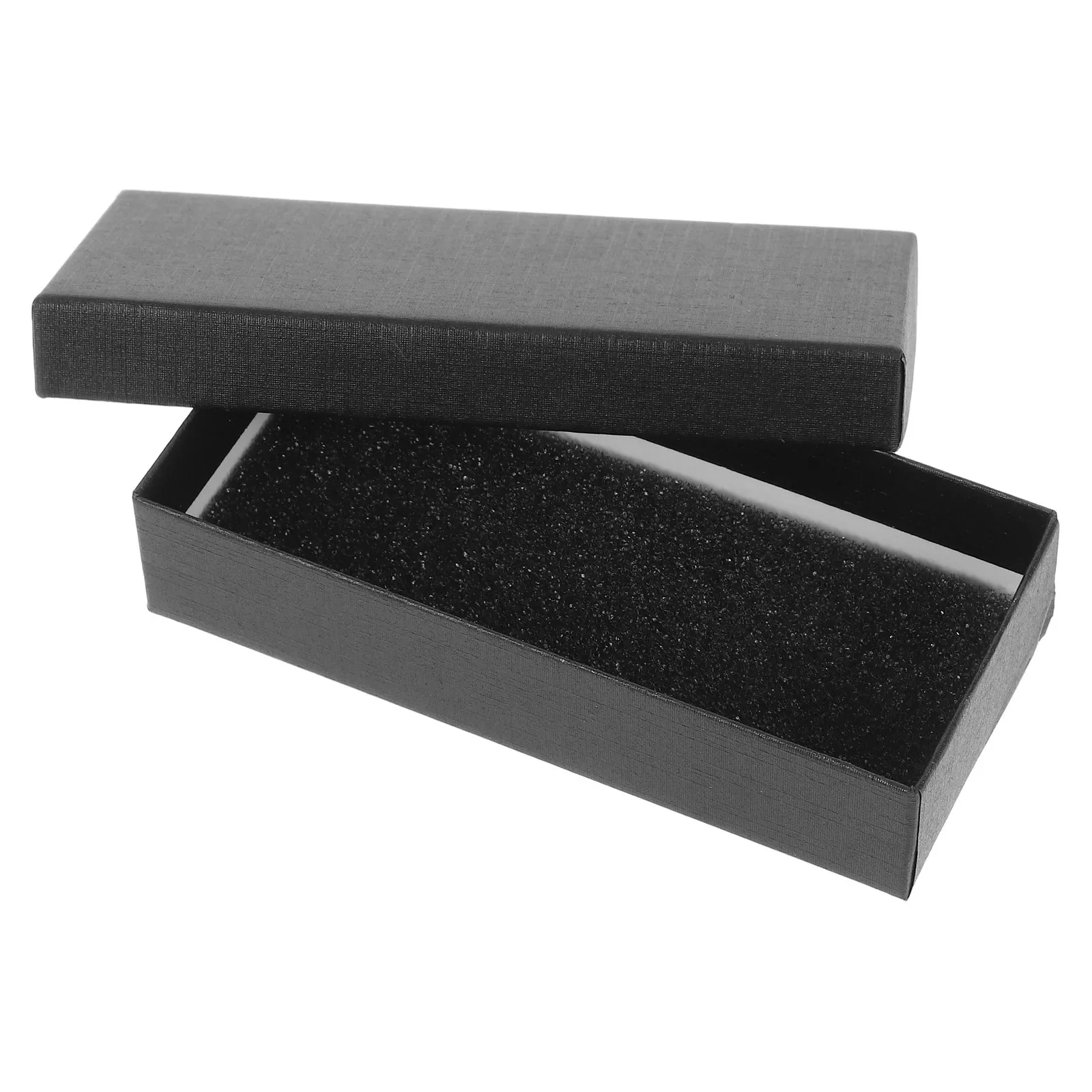 

Luxury Non-Woven Jewelry Storage Gift Packaging Elegant Watch Paper Single Box Container Single Watch Box Black
