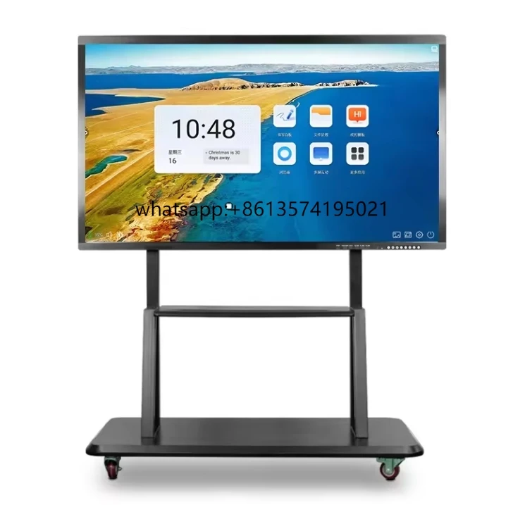 

75 85 86 110 Inch 450nits Dual OS Smart Digital Board All in One Electronic Infrared Touch Screen Interactive Whiteboard