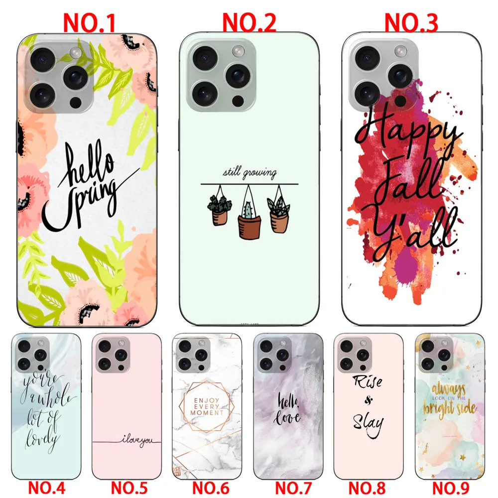 Beautiful Words Abstract Art Lines Letter phone case for iPhone 6 6 Plus 7 8 SE 2020 SE 2022 7 Plus 8 Plus X XS XR
