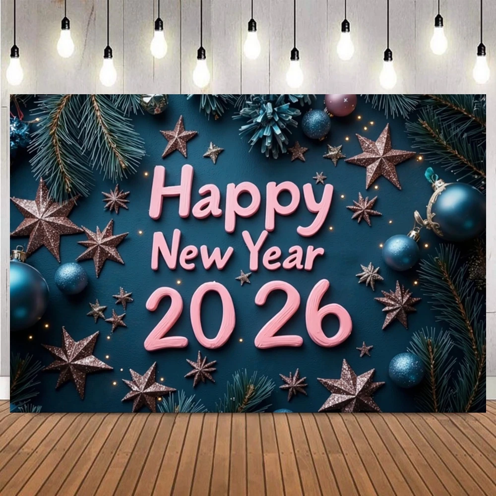 عيد الميلاد السنة الجديدة موضوع الوداع 2025 مرحبا 2026 صورة خلفية الاحتفال الاحتفالي ديكور الحفلات صورة التصوير خلفية
