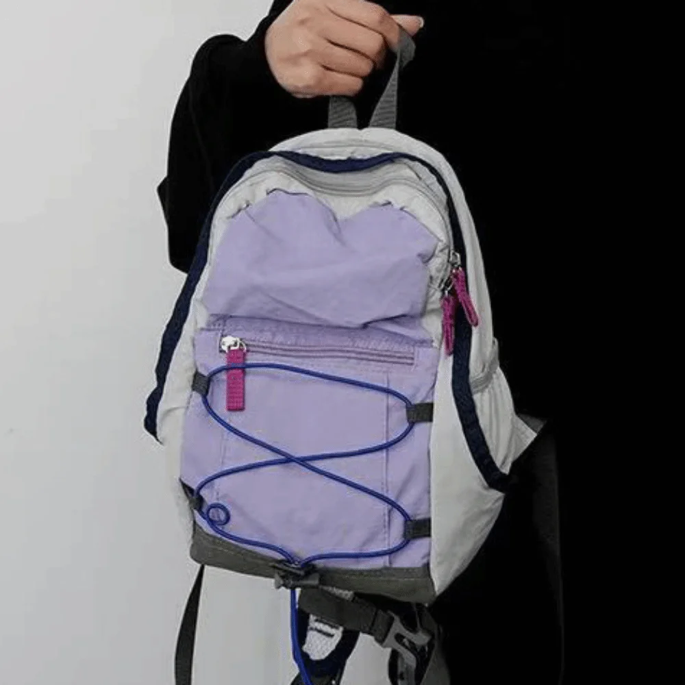 Large Capacity Outdoor Mountain Bag Drawstring Waterproof Lightweight Nylon Bag Travel Storage Bags Travel Bag Climb Bag Men