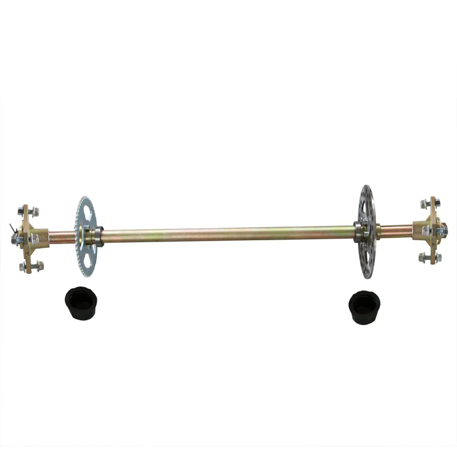 Go Kart Rear Axle Assembly Kit 29.13''(740mm)Complete Wheel Hub for Mini Kids ATV QUAD Buggy for DIY Gokart Projects or Rebuilds