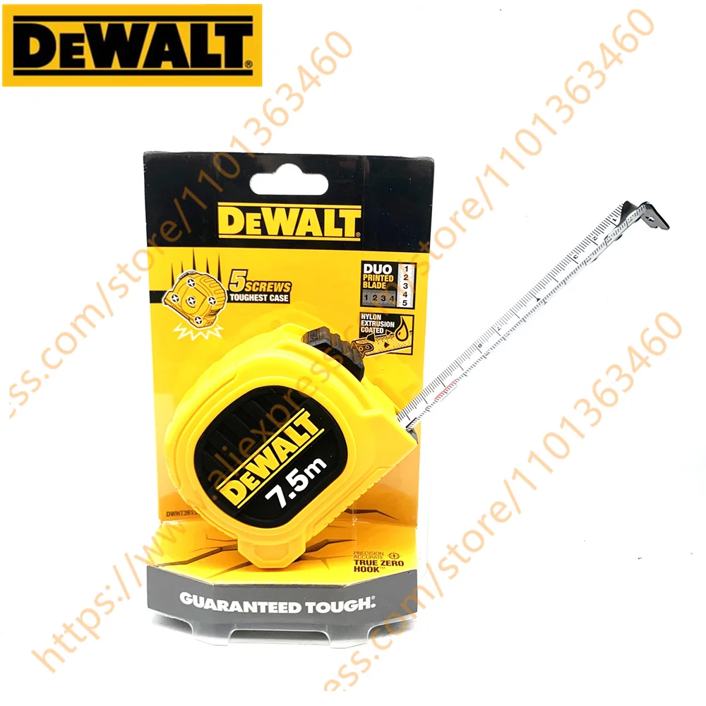 DEWALT DWHT36156L-23/DWHT36158L-23 5M 7.5M Double-Sided Tape Measure