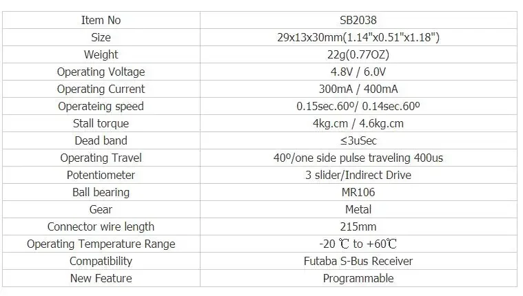 Corona SB2038 22g SBus เกียร์โลหะดิจิตอล Mini Servo 4.6 กก.0.1 วินาทีสําหรับงานอดิเรกหุ่นยนต์การศึกษาอุตสาหกรรม