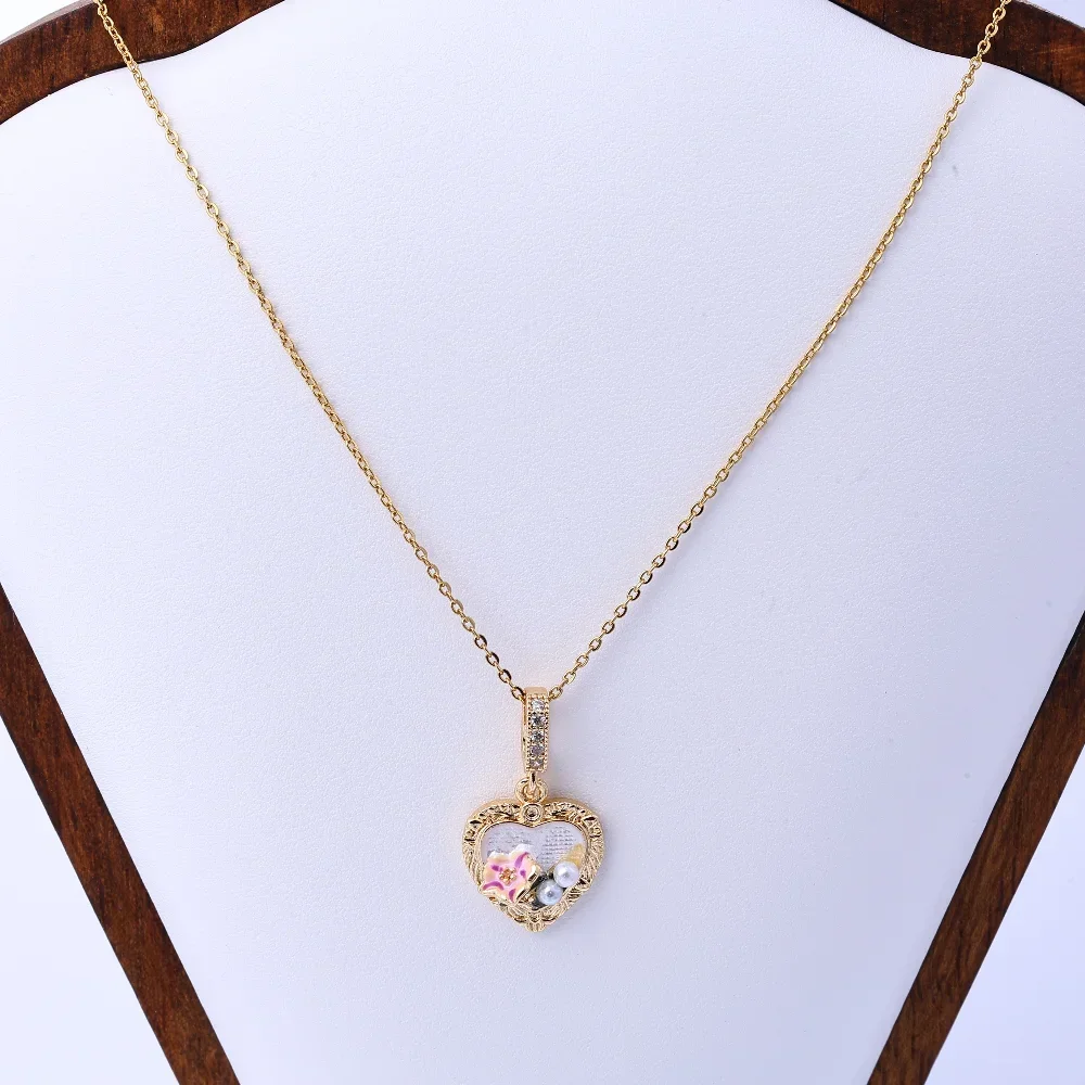 قلادة جميلة: قلادة لؤلؤية زيتية صينية جديدة بنمط المينا بلون الزهور للنساء، خفيفة فاخرة وطني عتيق