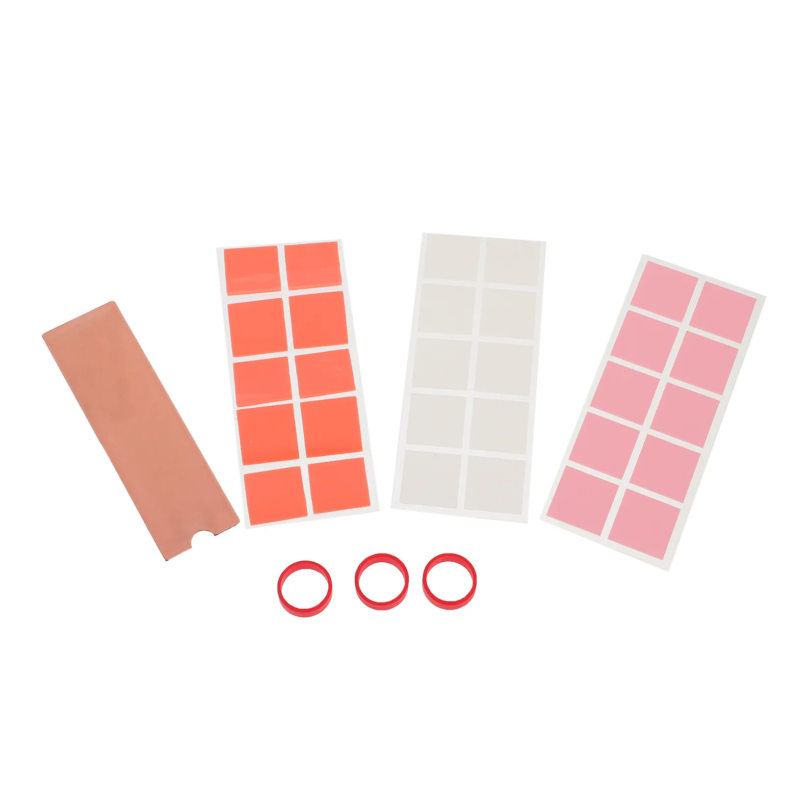 1Set Nvme SSD Heat Sink Aluminum M.2 Cooler Fin Emi Repressing High Thermal Conductivity Silicone Ring for Laptop Solid State