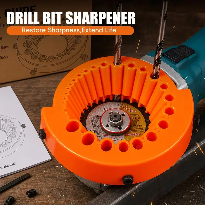 Drill Bit Sharpener Old Drill Bit Grinder for Drill Bit Grinding, 2 to 13Mm Drill Bits for Sharpening, 125Mm Knife Sharpener