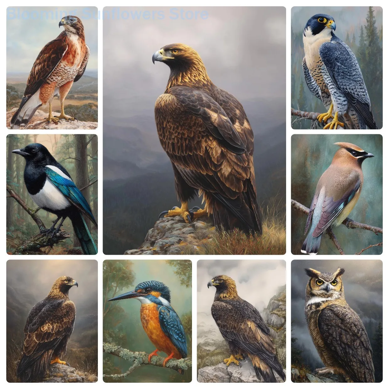 Jigsaw Puzzle 1000 Pieces Forest Wild Bird Painting Paper Puzzle for Adults,  Relaxing Game, Christmas & Birthday Gift