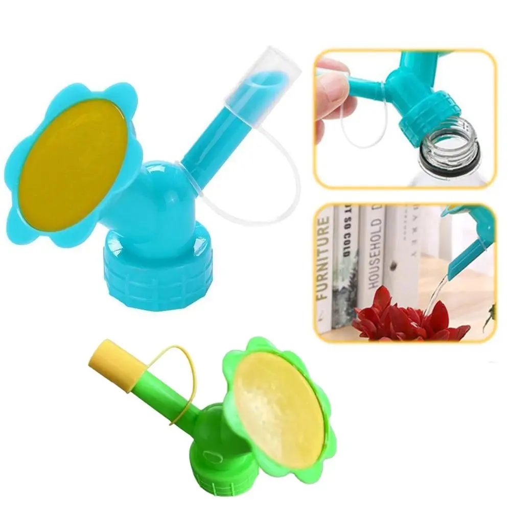 DIY 2 In 1 Bottle Cap Sprinker Double Head Automatic Watering Water Sprinkler Plastic Watering Nozzle Indoor Outdoor