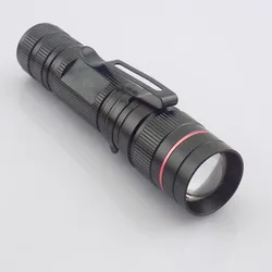 Mini Flashlight zoomable  focus Tactical AA 14500 battery small pocket Flash light Torch Lamp high powerful flash torches