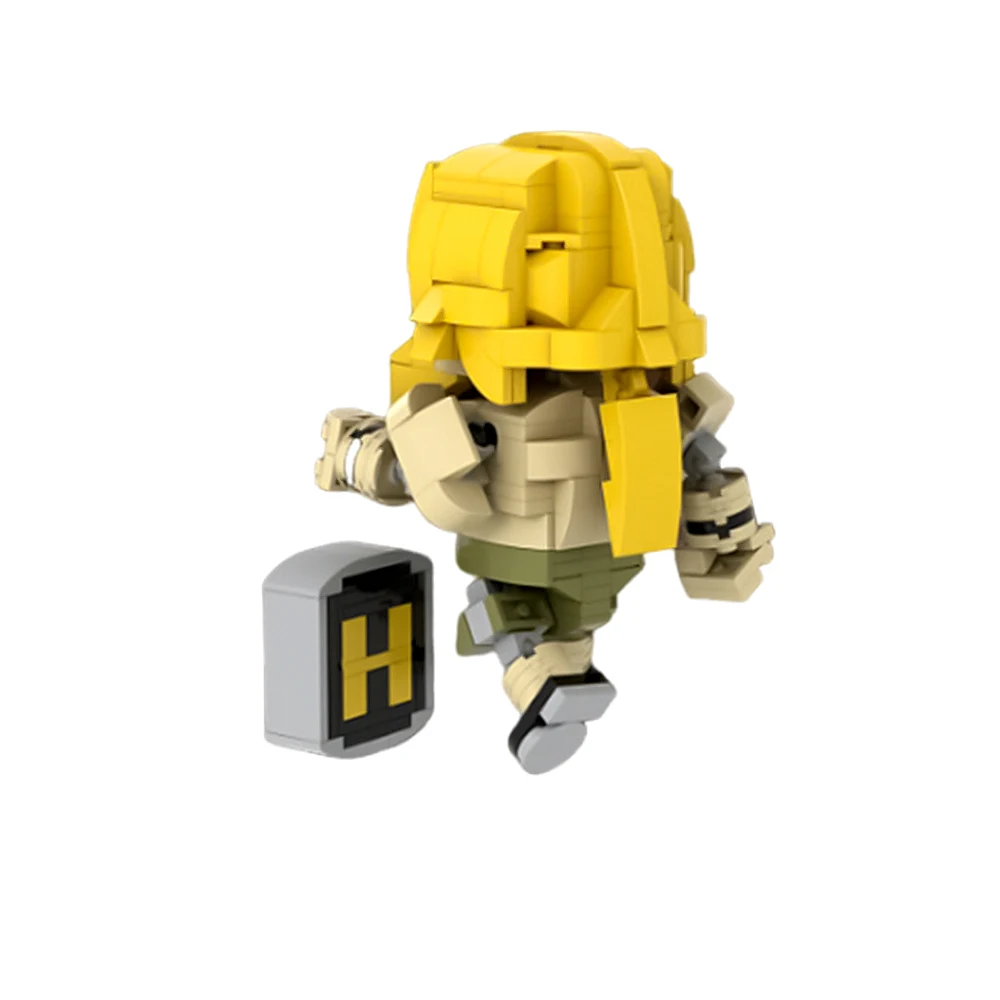 Gobricks MOC Metal Slug Old Man Building Blocks Model Metal Slug Shooting Game Figure Model Bricks Assemble Toys Birthday Gifts