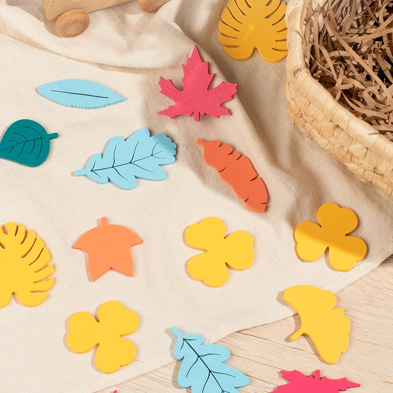 مكعبات بناء أوراق الشجر الإبداعية للأطفال، ألعاب تدريب تركيز الأطفال، ألعاب تعليمية في مرحلة الطفولة المبكرة