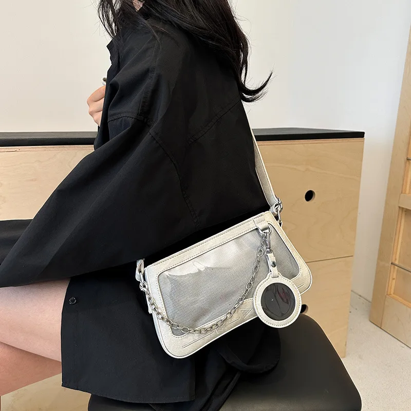 Ita Bag New Summer Popular Transparent Crossbody Bag 2024 All Match Elegant Fashion PU Underarm Bags for Women Display Сумка