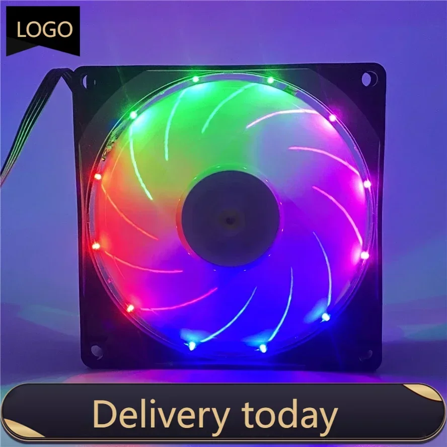 New 9025 90MM 90x90x25mm Multicolor Led Cooling Fan CPU Fan Computer Case Fan with 4pin